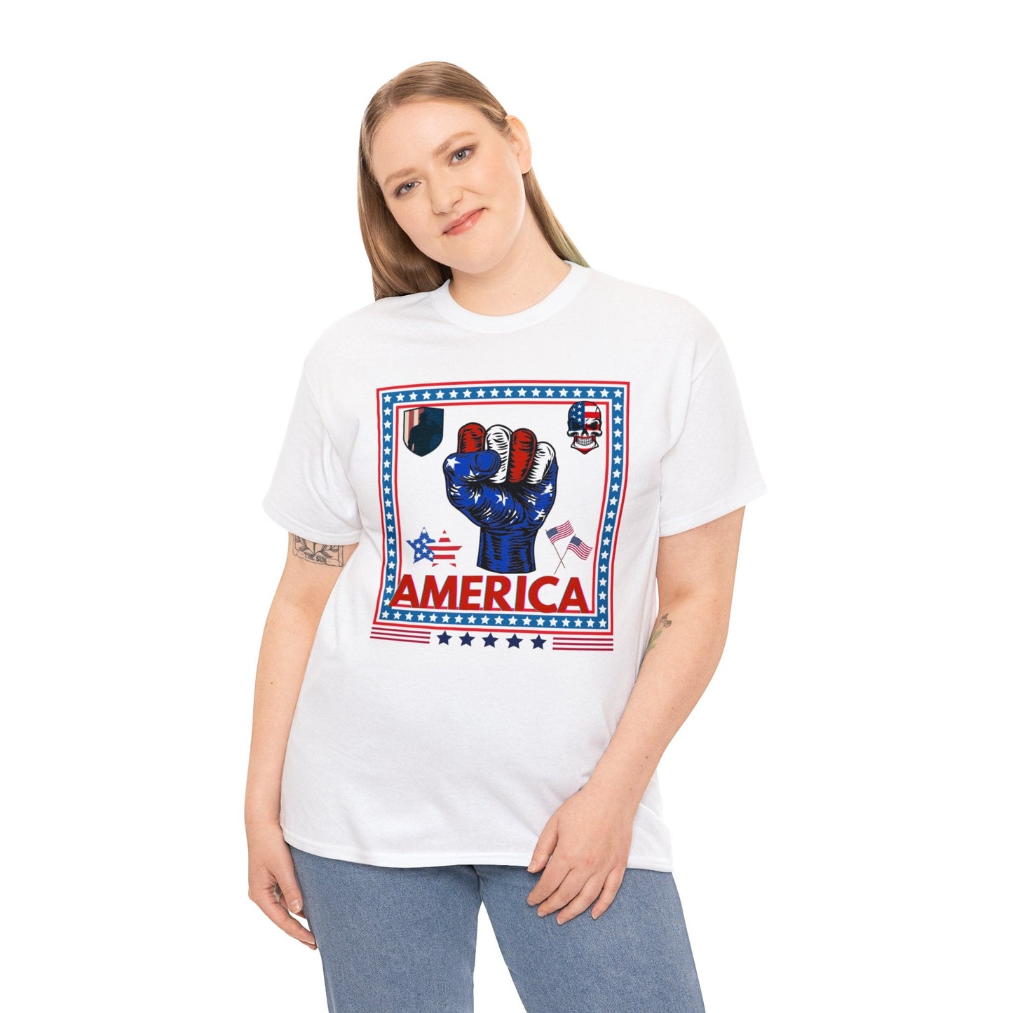 AMERICAN LOVE SHIRT, Shirt for Patriot, Gift, Shirt for Veteran, Gift for Military, American Patriot Shirt, History, Labor Day - Mighty Lifestyle