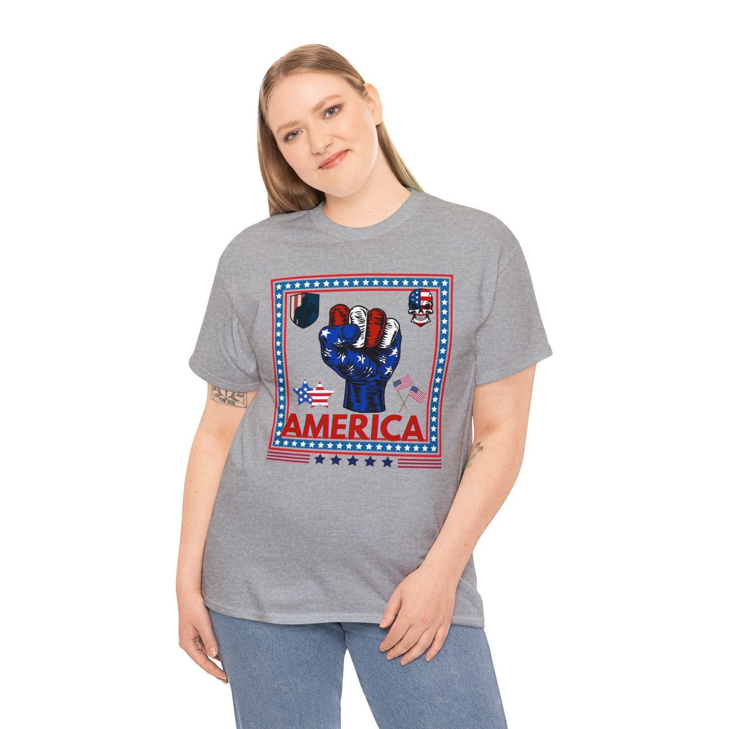 AMERICAN LOVE SHIRT, Shirt for Patriot, Gift, Shirt for Veteran, Gift for Military, American Patriot Shirt, History, Labor Day - Mighty Lifestyle