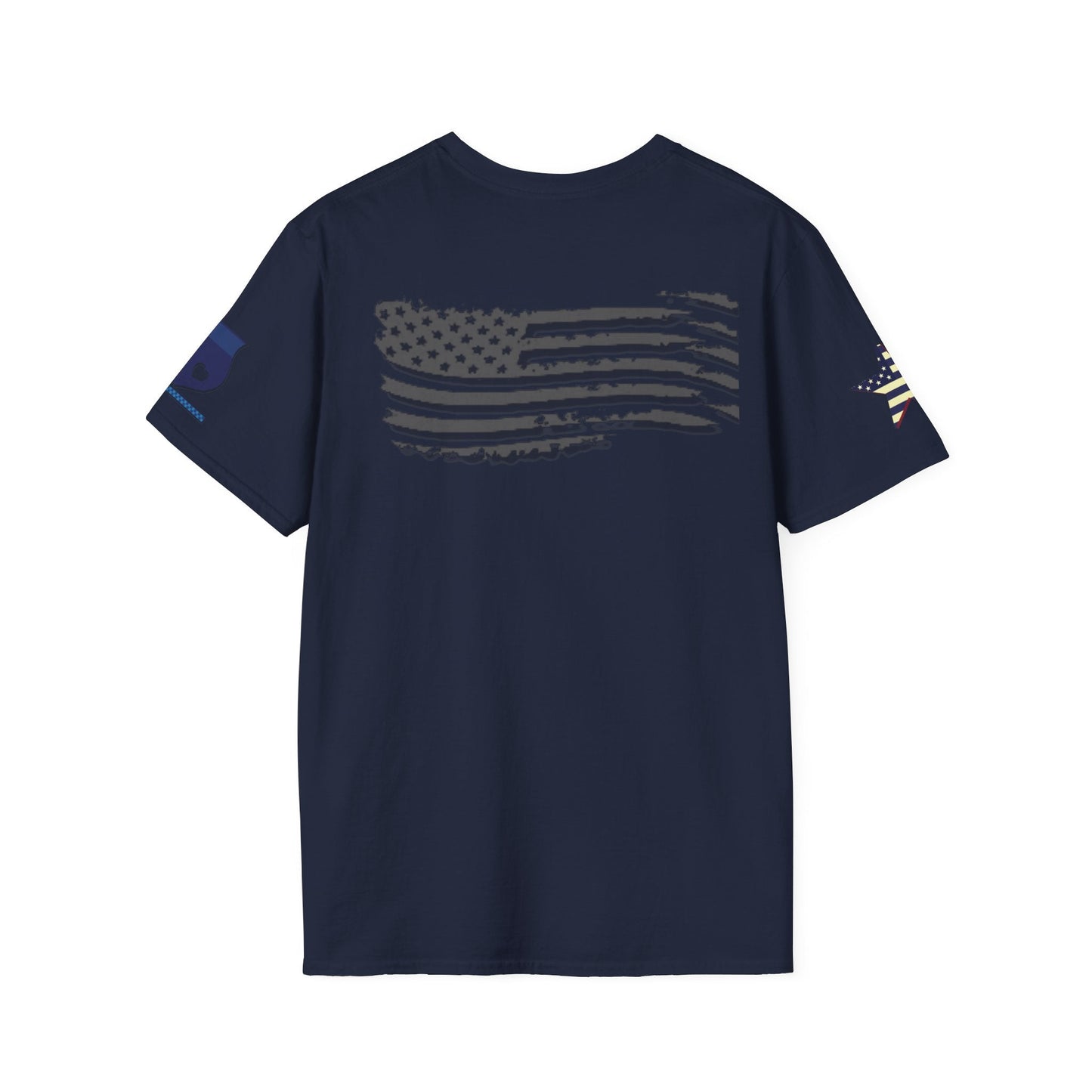 American Support Shirt, Shirt with graphics on sleeves, American pride shirt, 4th of July Shirt - Mighty Lifestyle