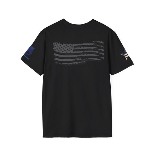 American Support Shirt, Shirt with graphics on sleeves, American pride shirt, 4th of July Shirt - Mighty Lifestyle