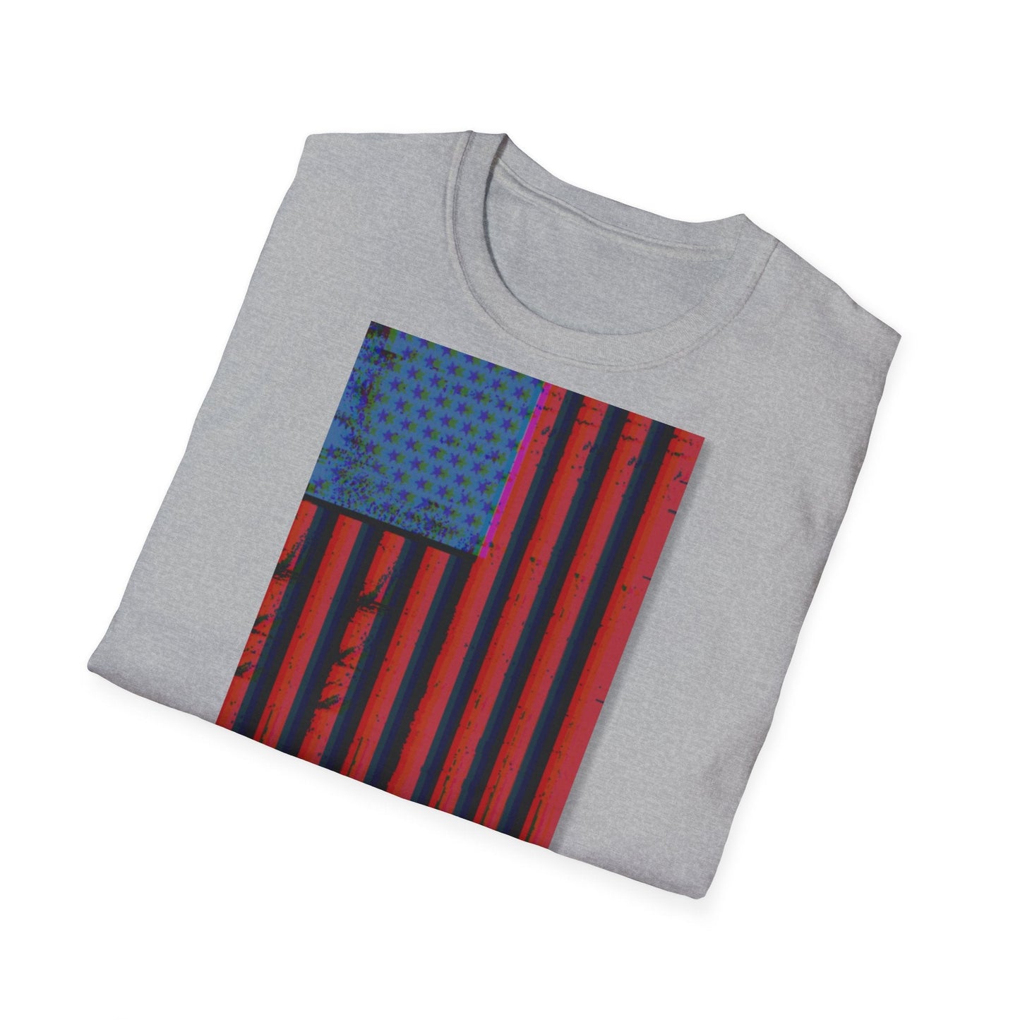 American Support Shirt, Shirt with graphics on sleeves, American pride shirt, 4th of July Shirt - Mighty Lifestyle