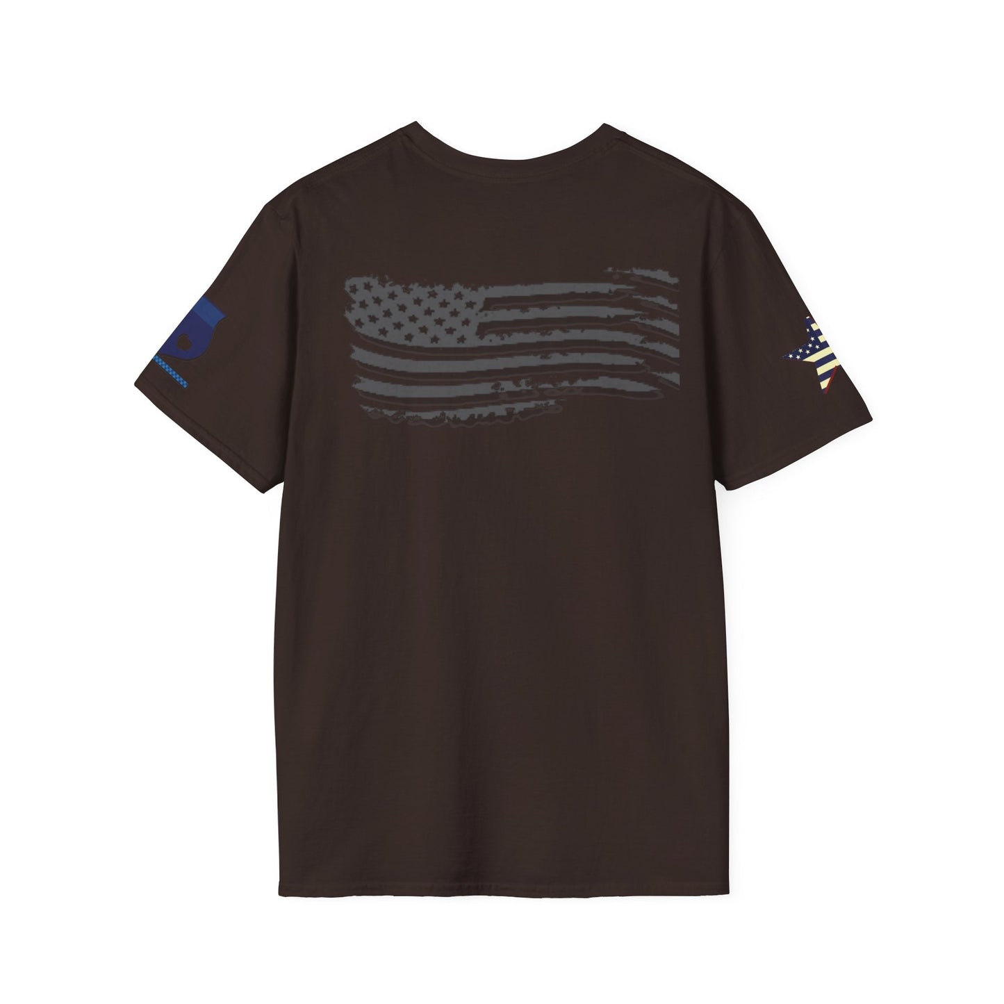 American Support Shirt, Shirt with graphics on sleeves, American pride shirt, 4th of July Shirt - Mighty Lifestyle