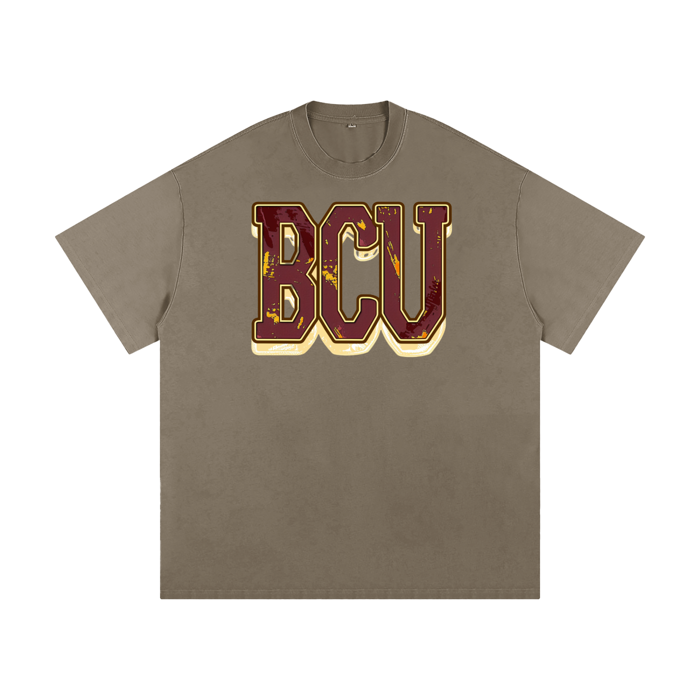 BCU Distressed BCU Bethune Cookman Heavyweight Loose Fit T-Shirt