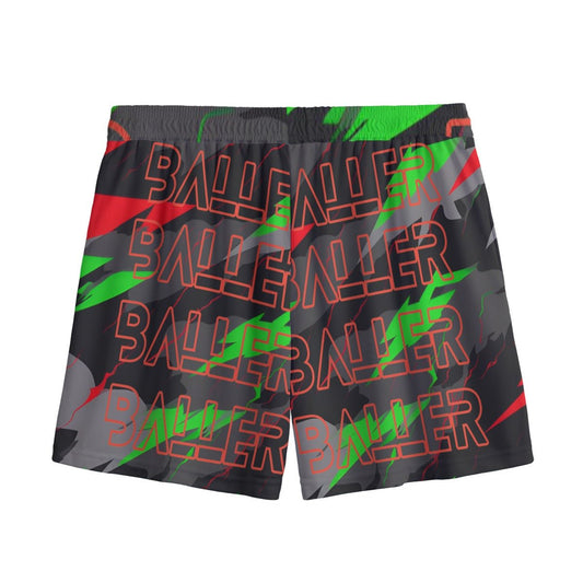 BALLER BALLER BALLER SPORTS SHORTS, BASKETBALL SHORTS, Mesh Shorts, Basketball Shorts, Athletic Performance Shorts, Sports Shorts, Basketball Gear, Lightweight Athletic Shorts, Breathable Sportswear, Quick - Dry Basketball Shorts Mesh - Mighty Lifestyle