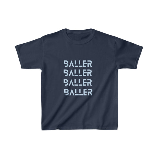 Baller Shirt | Motivational Shirt | Baller | Youth Kids Basketball Shirt | Sports Shirt. Unisex Shirt | Casual or Sports Shirt for Kids - Mighty Lifestyle