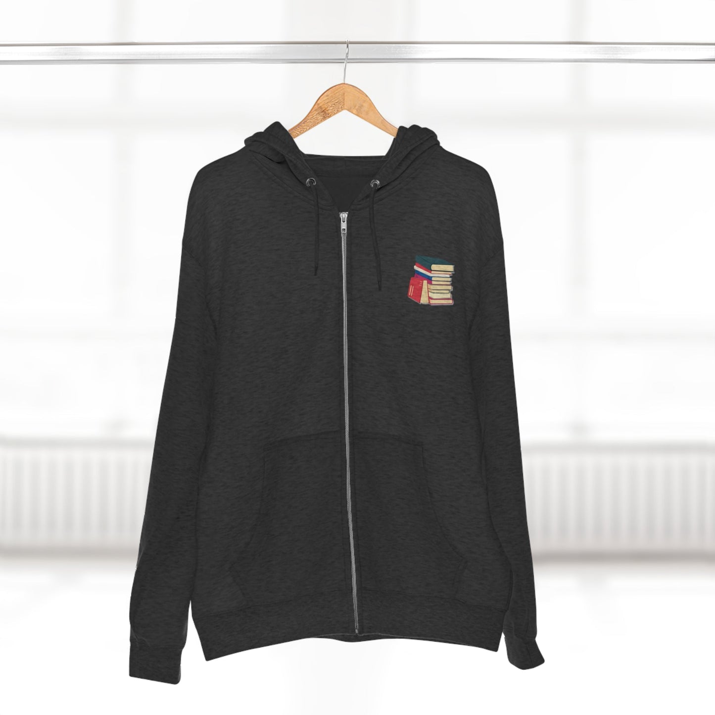 Banned Books Zipper Hoodie, Banned Books, Literary, Library, Reader, Student, Unisex Premium Full Zip Hoodie - Mighty Lifestyle