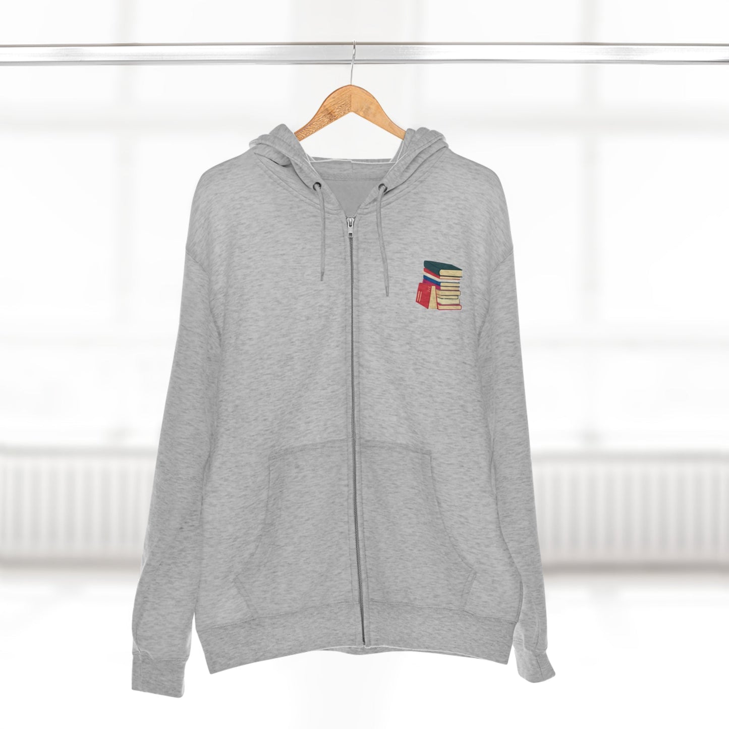 Banned Books Zipper Hoodie, Banned Books, Literary, Library, Reader, Student, Unisex Premium Full Zip Hoodie - Mighty Lifestyle