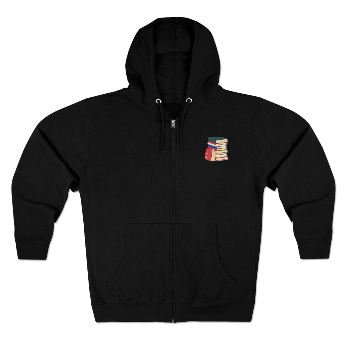 Banned Books Zipper Hoodie, Banned Books, Literary, Library, Reader, Student, Unisex Premium Full Zip Hoodie - Mighty Lifestyle