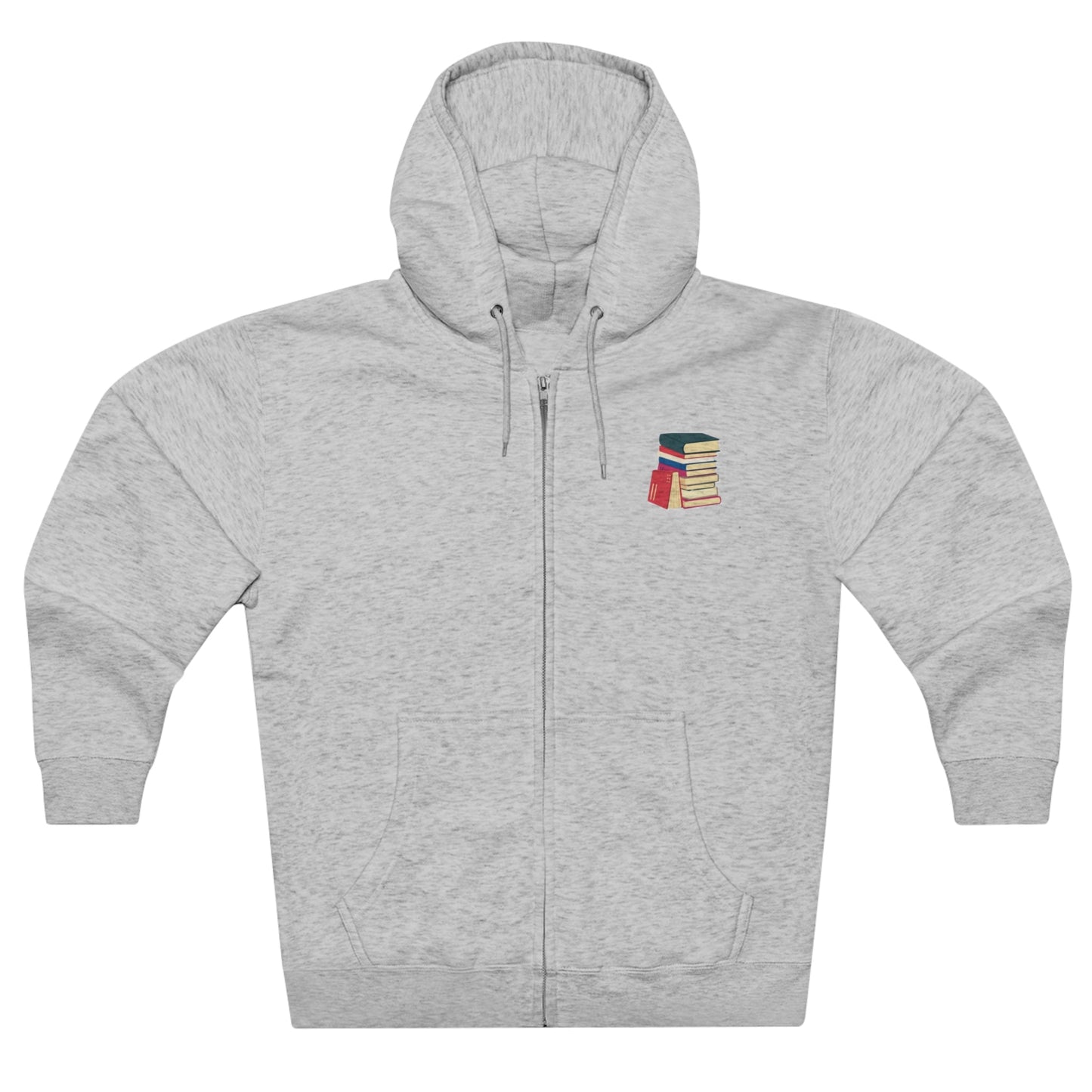Banned Books Zipper Hoodie, Banned Books, Literary, Library, Reader, Student, Unisex Premium Full Zip Hoodie - Mighty Lifestyle