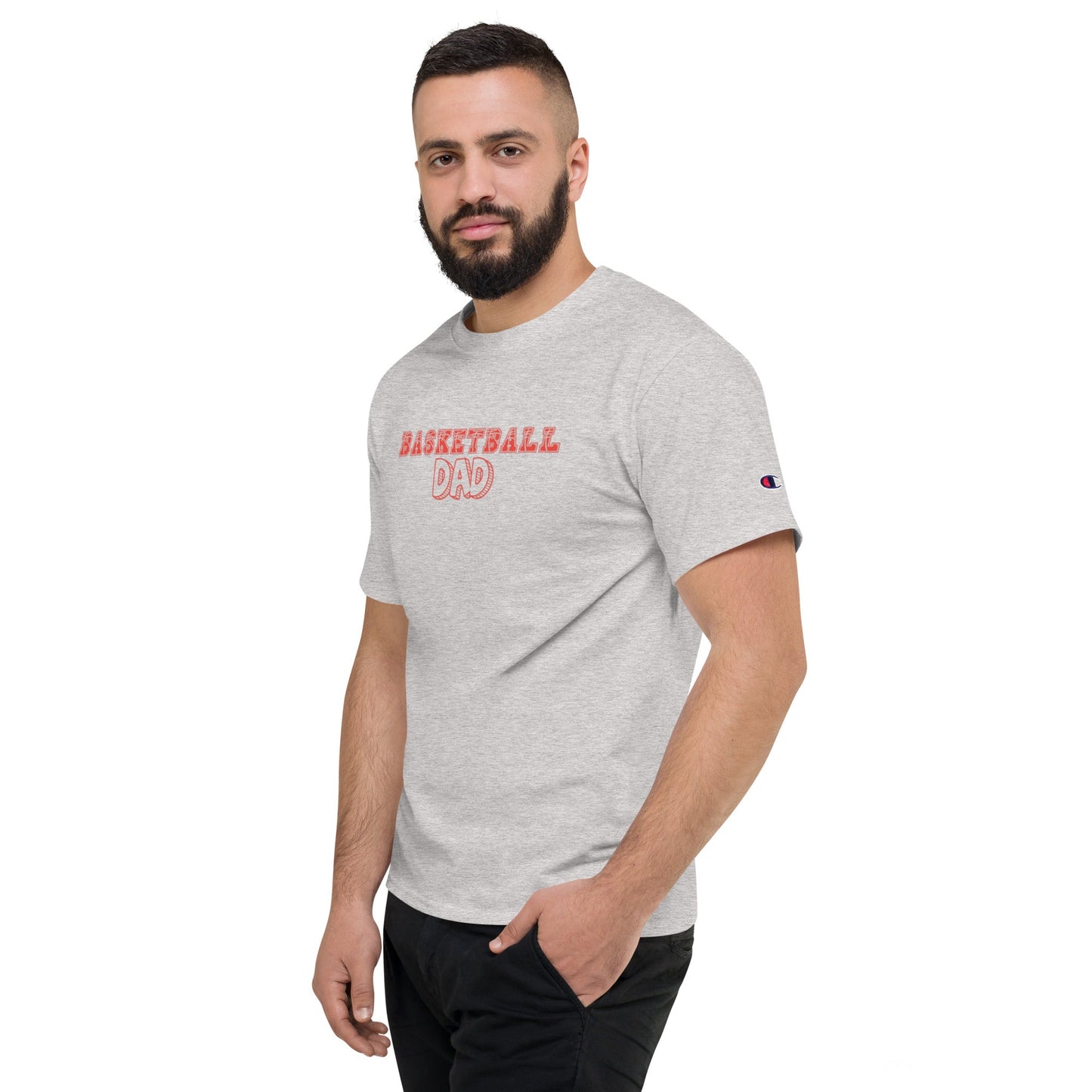 Basketball Dad Shirt | Basketball Shirt | Tournament Shirt | Travel Ball Shirt | Gift for DAD | Men's Champion T-Shirt - Mighty Lifestyle