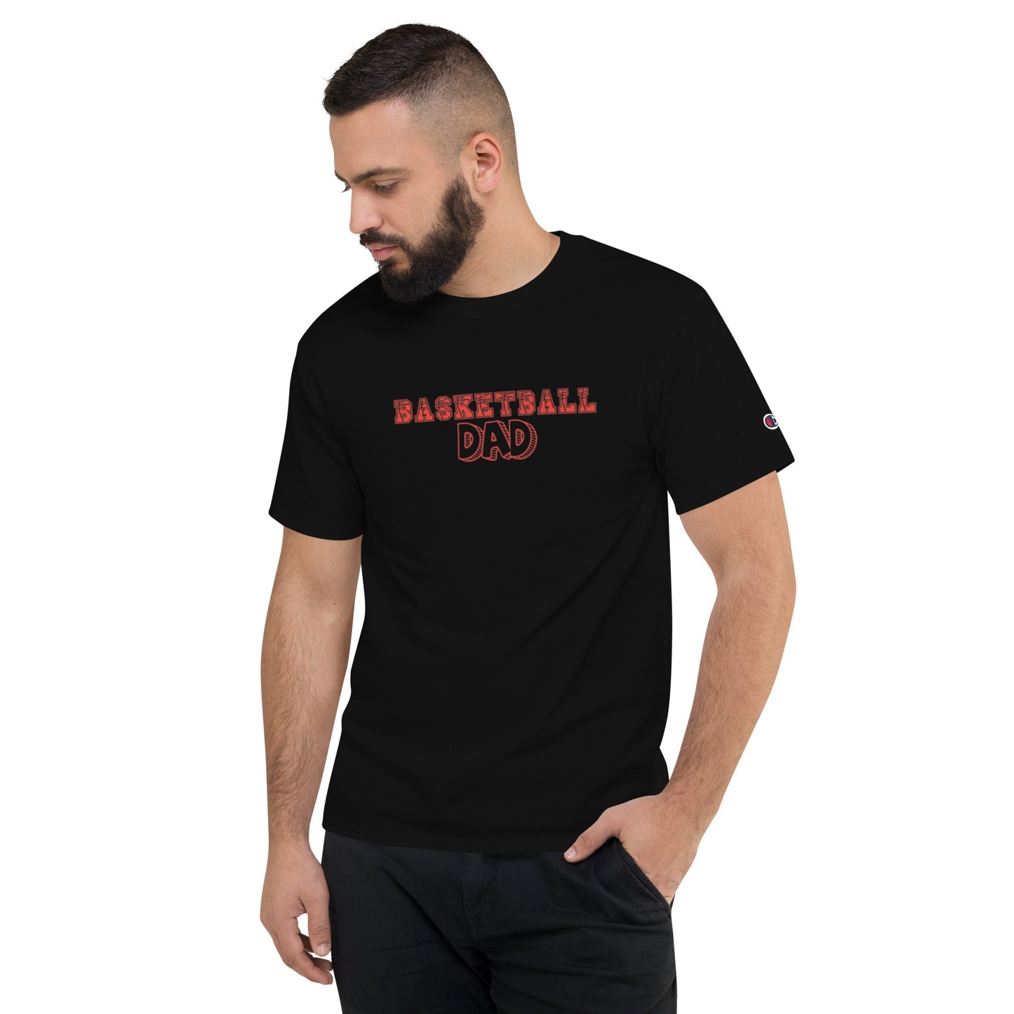 Basketball Dad Shirt | Basketball Shirt | Tournament Shirt | Travel Ball Shirt | Gift for DAD | Men's Champion T-Shirt - Mighty Lifestyle