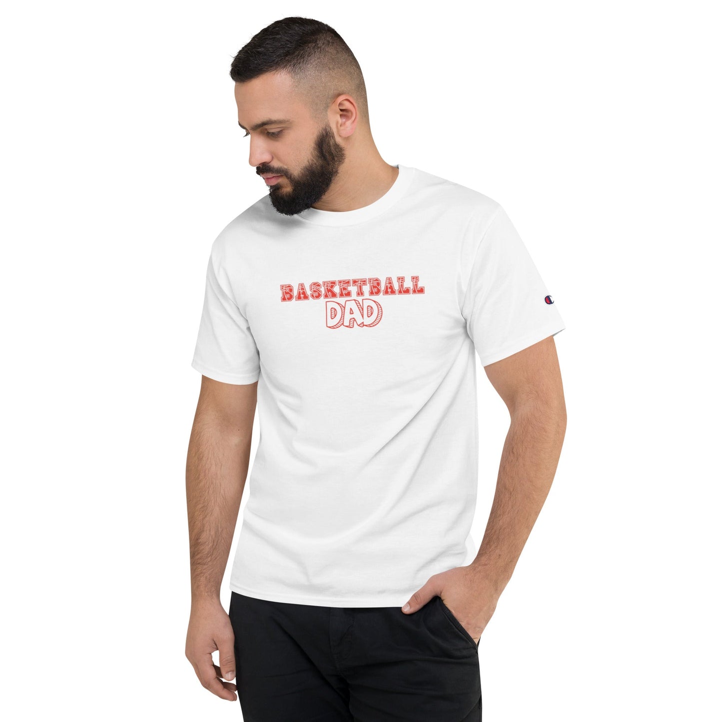 Basketball Dad Shirt | Basketball Shirt | Tournament Shirt | Travel Ball Shirt | Gift for DAD | Men's Champion T-Shirt - Mighty Lifestyle