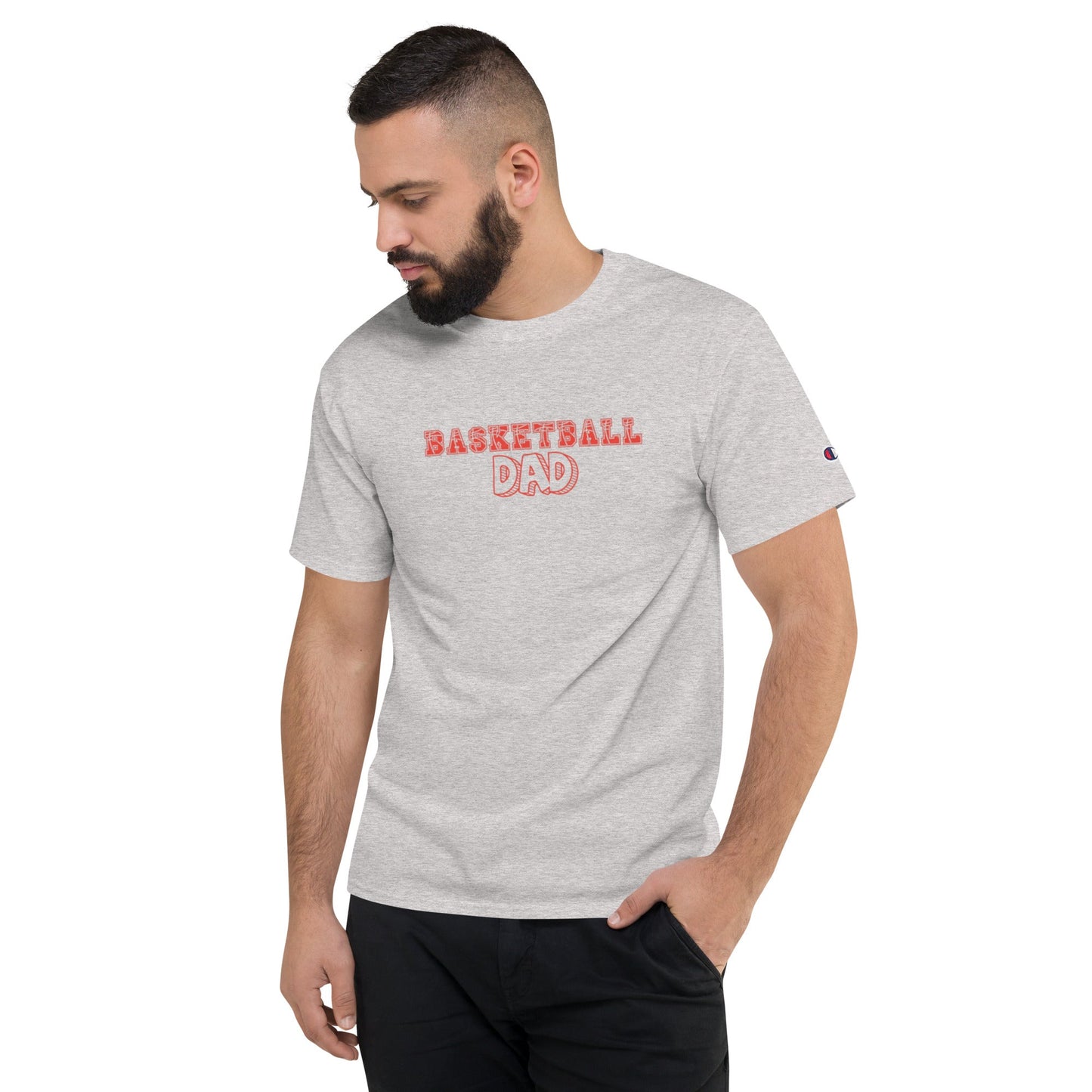 Basketball Dad Shirt | Basketball Shirt | Tournament Shirt | Travel Ball Shirt | Gift for DAD | Men's Champion T-Shirt - Mighty Lifestyle