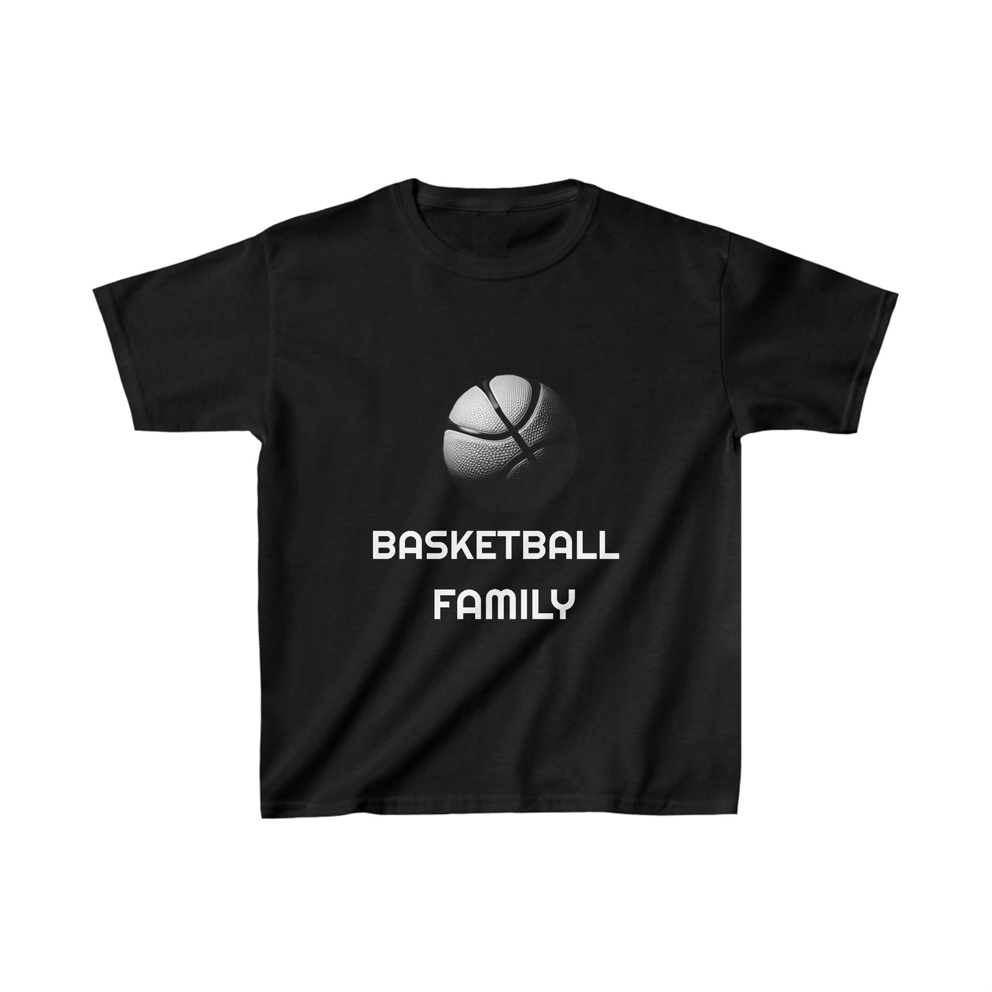 Basketball Family | Motivational Shirt | Baller | Youth Kids Basketball Shirt | Sports Shirt. Unisex Shirt | Casual or Sports Shirt for Kids - Mighty Lifestyle