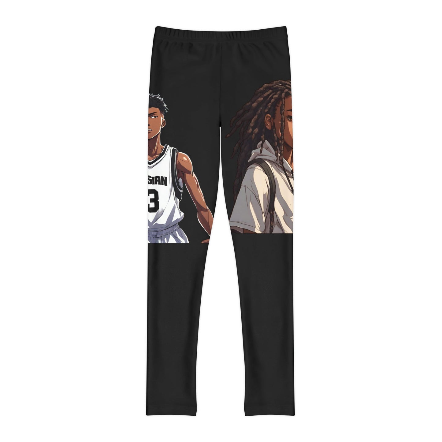 Basketball Leggings, Basketball Tights, Youth Full - Length Leggings (AOP) - Mighty Lifestyle