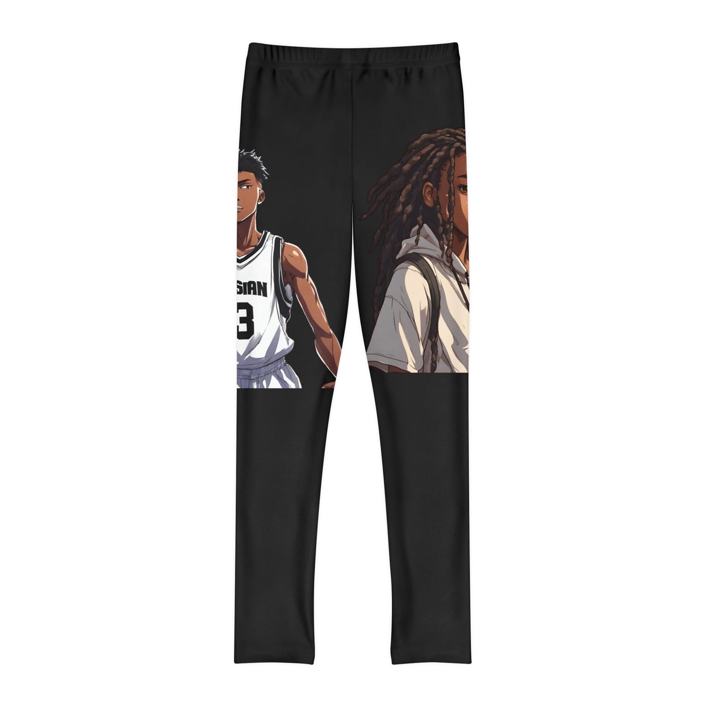 Basketball Leggings, Basketball Tights, Youth Full - Length Leggings (AOP) - Mighty Lifestyle