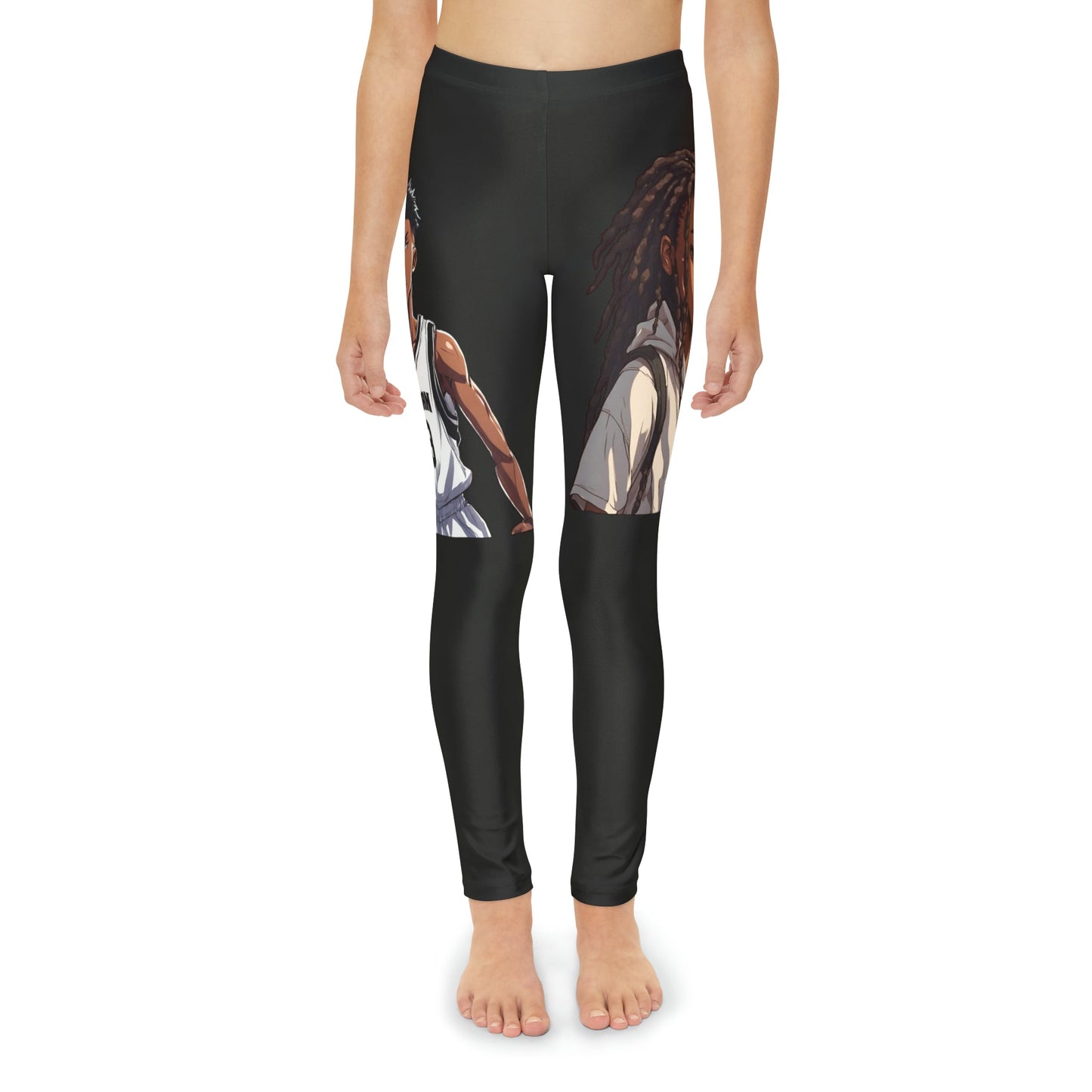 Basketball Leggings, Basketball Tights, Youth Full - Length Leggings (AOP) - Mighty Lifestyle