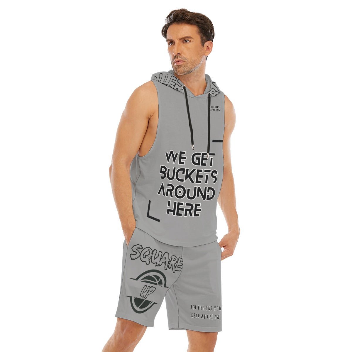 Basketball Set | Basketball Warm Up | Team Warm up Sleeveless Vest And Shorts Set | Mighty Lifestyle Basketball - Mighty Lifestyle