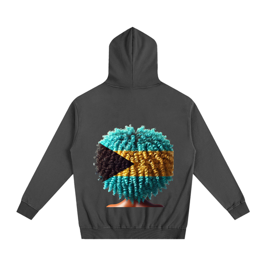 Bahamian Afro Flag Oversized Essential Hoodie Bahamas