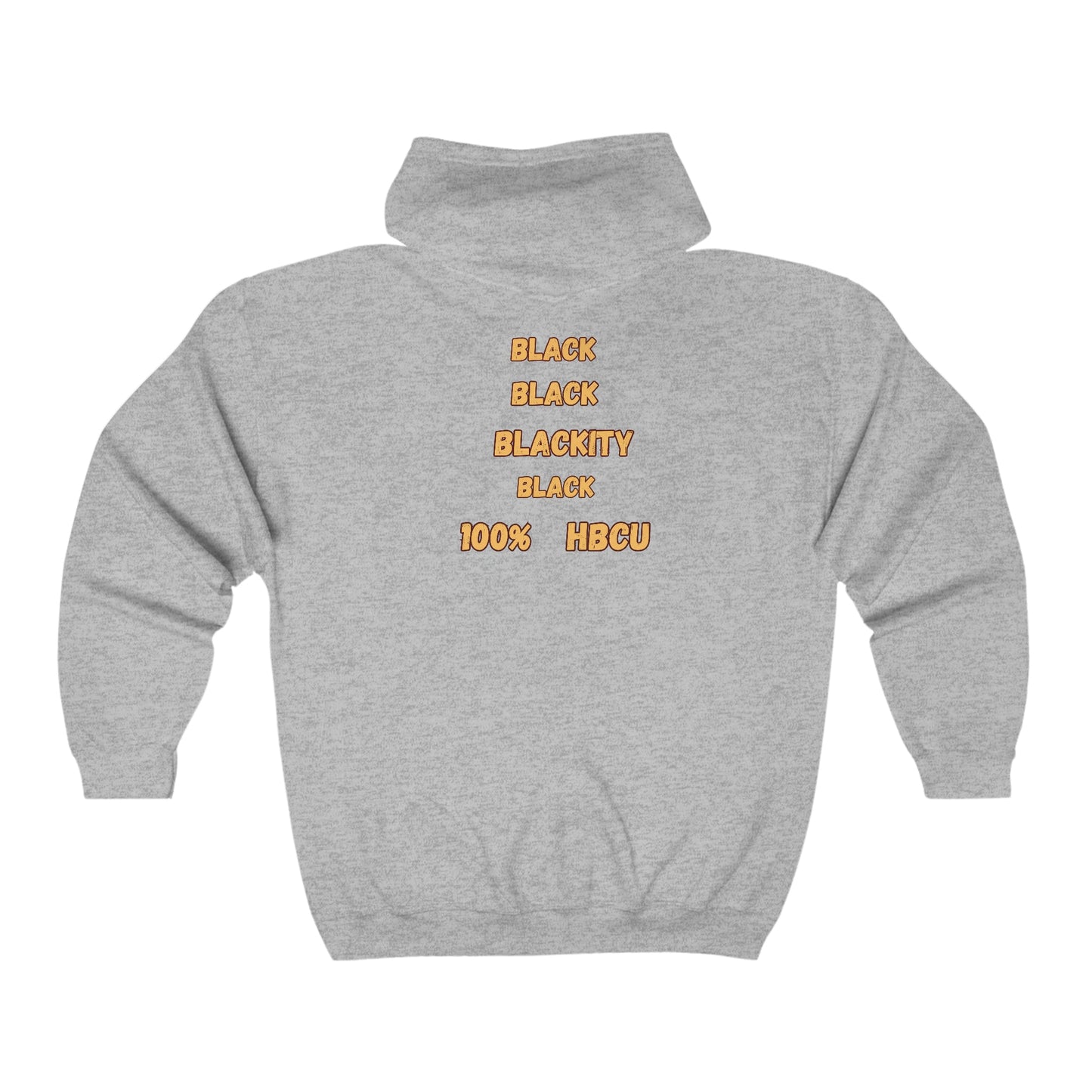BCU, Bethune - Cookman, HBCU Football, HomeComing, Class HBCU Football, Black Excellence, Unisex Heavy Blend™ Full Zip Hooded Sweatshirt - Mighty Lifestyle