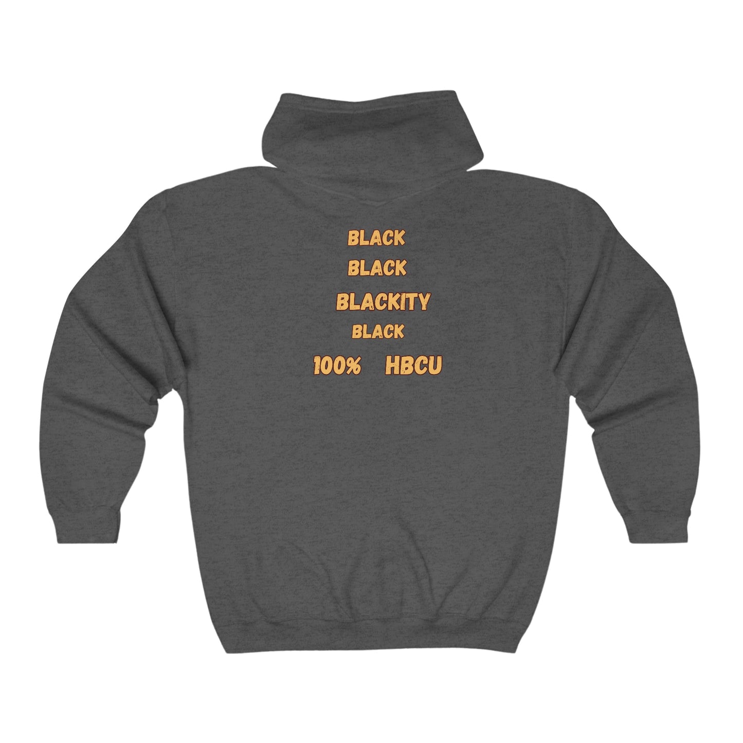 BCU, Bethune - Cookman, HBCU Football, HomeComing, Class HBCU Football, Black Excellence, Unisex Heavy Blend™ Full Zip Hooded Sweatshirt - Mighty Lifestyle