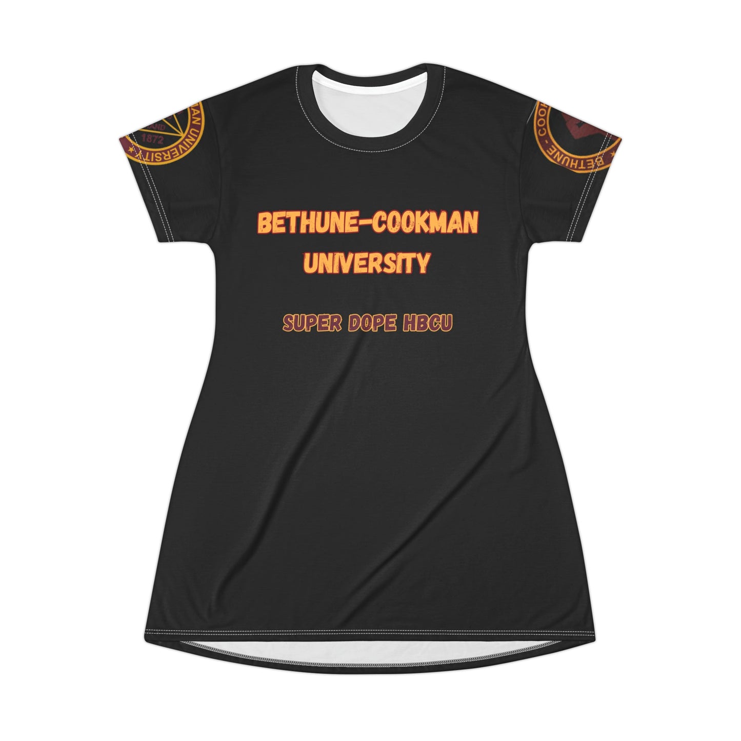 BCU, HBCU, Bethune - Cookman dress, Black University, Classic, HomeComing, HBCU Football, Comfortable, T-Shirt Dress - Mighty Lifestyle