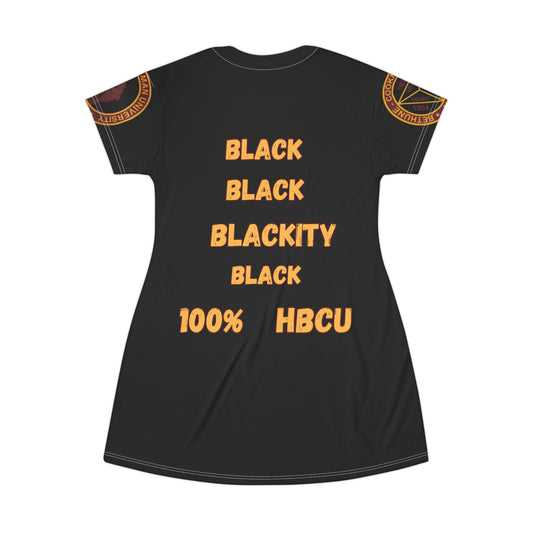 BCU, HBCU, Bethune - Cookman dress, Black University, Classic, HomeComing, HBCU Football, Comfortable, T-Shirt Dress - Mighty Lifestyle