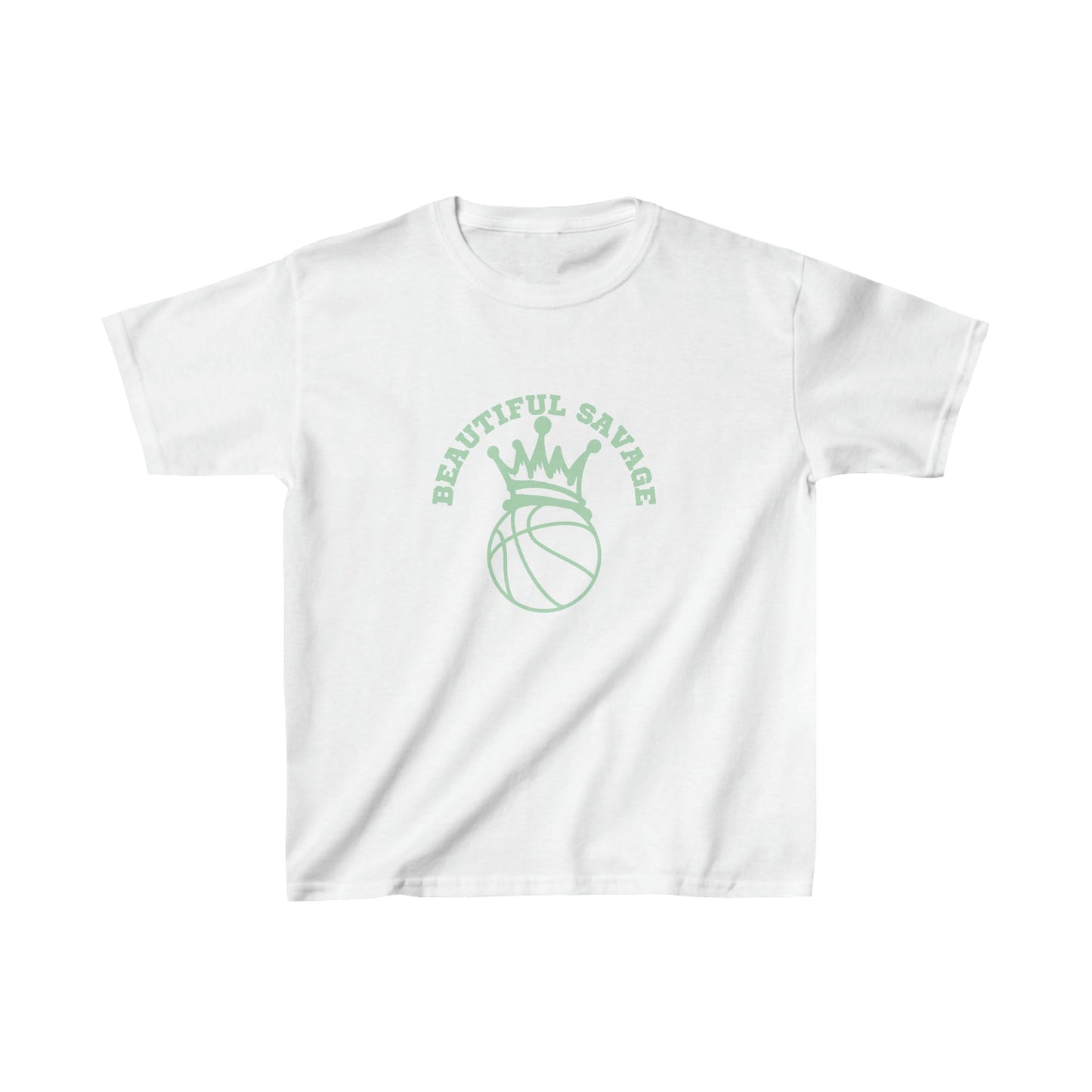 Beautiful Savage | Baller | Youth Kids Basketball Shirt | Sports Shirt. Unisex Shirt | Casual or Sports Shirt for Kids - Mighty Lifestyle