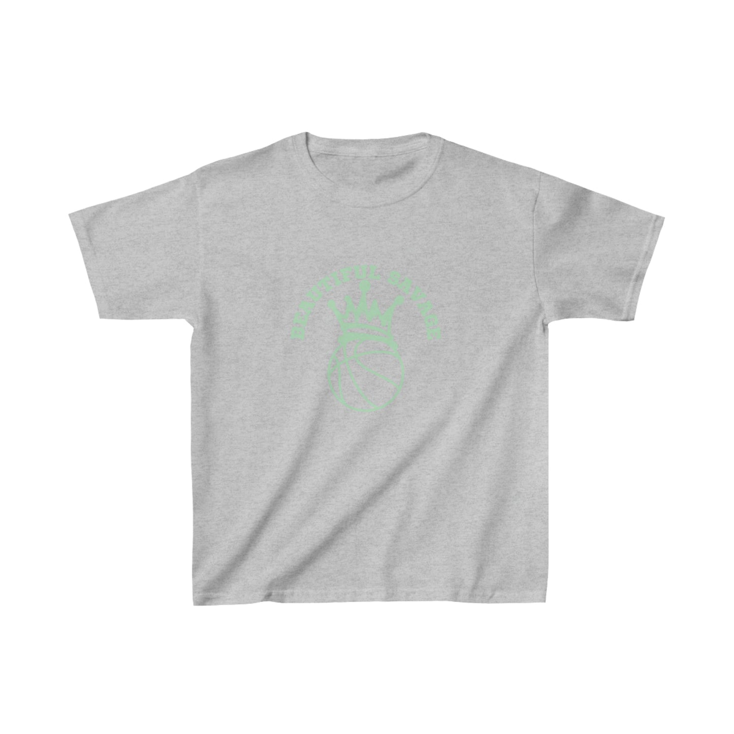 Beautiful Savage | Baller | Youth Kids Basketball Shirt | Sports Shirt. Unisex Shirt | Casual or Sports Shirt for Kids - Mighty Lifestyle