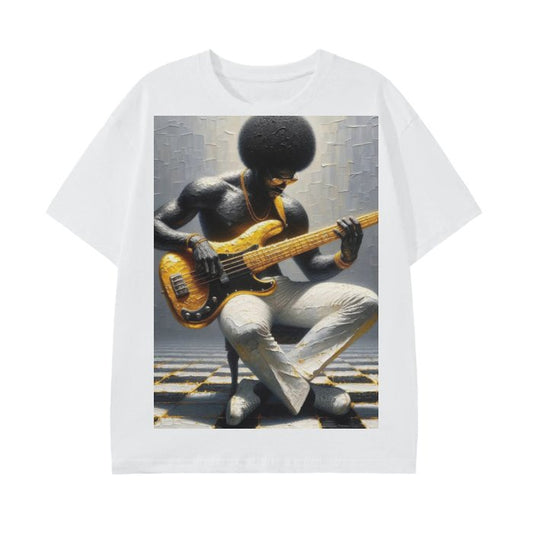 Black Male Guitarist | Black Musician Shirt | Guitar Shirt - Mighty Lifestyle