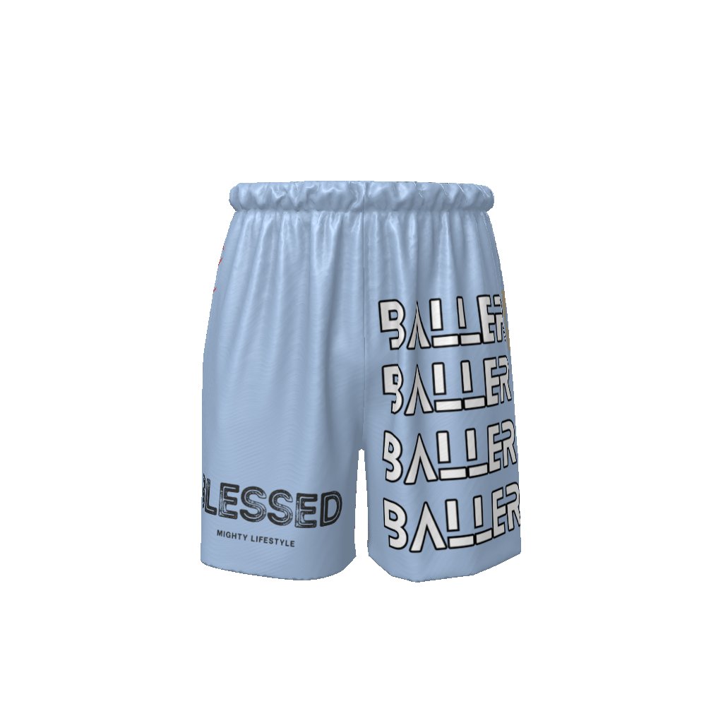 BLESSED Baller Basketball Shorts AAU Basketball Style of Shorts Streetwear EE Sporys Shorts - Mighty Lifestyle