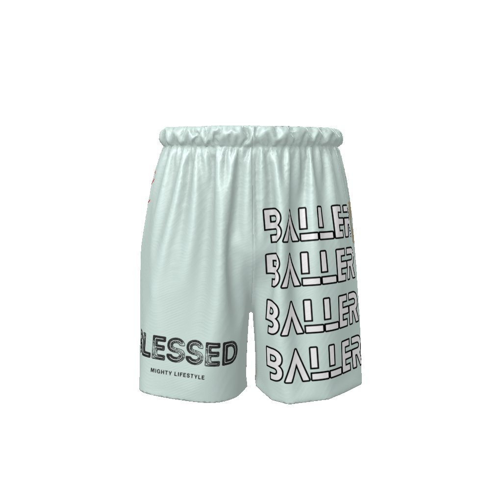 BLESSED Baller Basketball Shorts AAU Basketball Style of Shorts Streetwear EE Sporys Shorts - Mighty Lifestyle