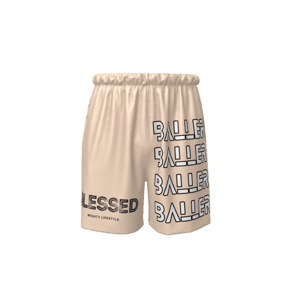 BLESSED Baller Basketball Shorts AAU Basketball Style of Shorts Streetwear EE Sporys Shorts - Mighty Lifestyle
