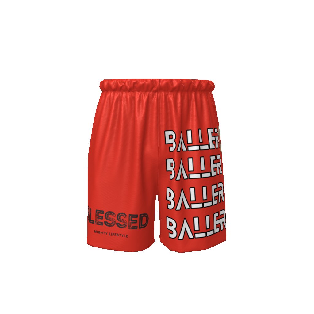 BLESSED Baller Basketball Shorts AAU Basketball Style of Shorts Streetwear EE Sporys Shorts - Mighty Lifestyle