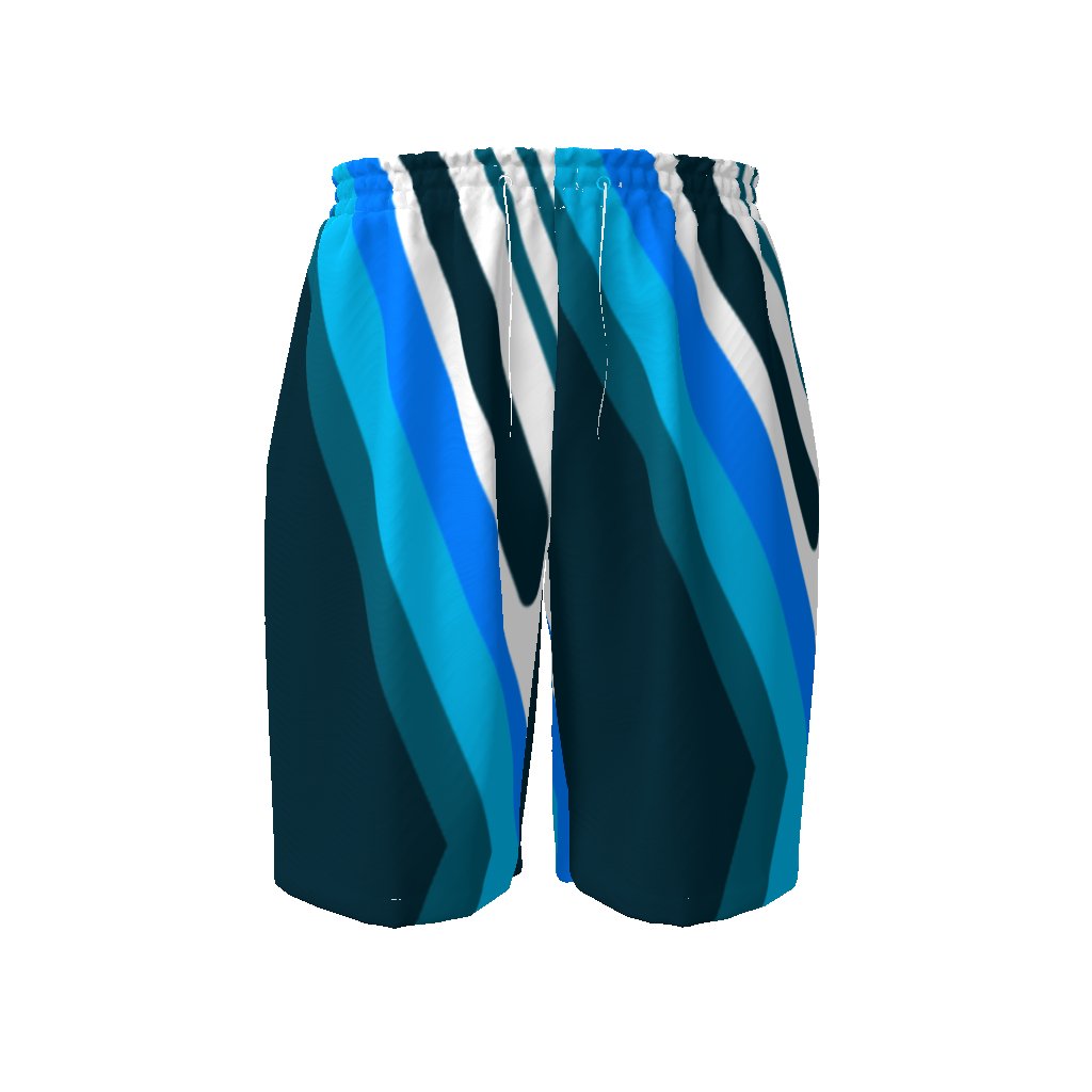 Blues Core Swim Trunks | Daily Casual Men's Drawstring Beach Shorts - Mighty Lifestyle