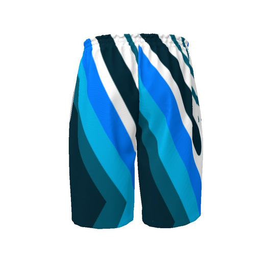 Blues Core Swim Trunks | Daily Casual Men's Drawstring Beach Shorts - Mighty Lifestyle
