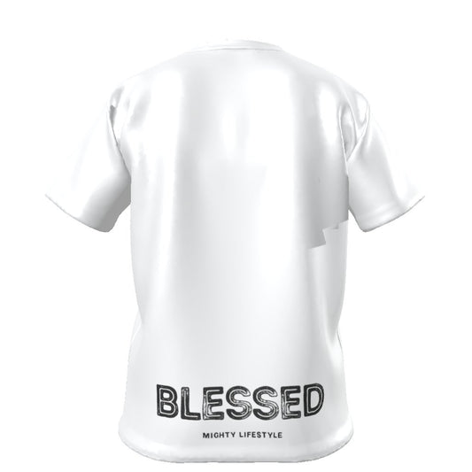 Born Again Blessed Kids Softstyle T-Shirt Statement Shirt - Mighty Lifestyle