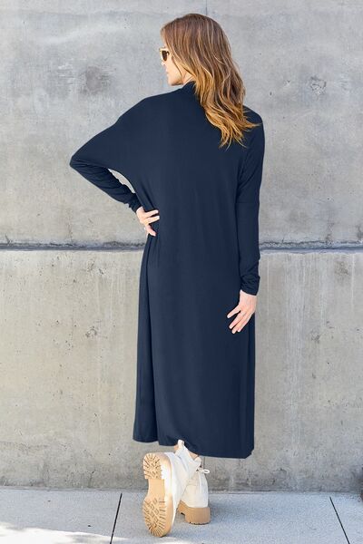 Bougie Sexy Bae Full Size Open Front Long Sleeve Cover Up - Long Cardigan - Mighty Lifestyle