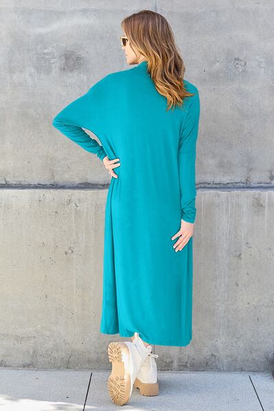 Bougie Sexy Bae Full Size Open Front Long Sleeve Cover Up - Long Cardigan - Mighty Lifestyle