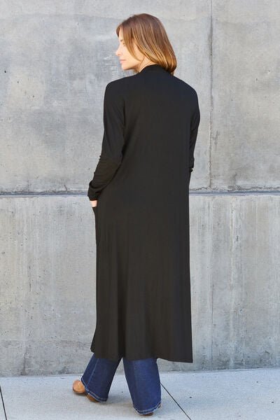 Bougie Sexy Bae Full Size Open Front Long Sleeve Cover Up - Long Cardigan - Mighty Lifestyle
