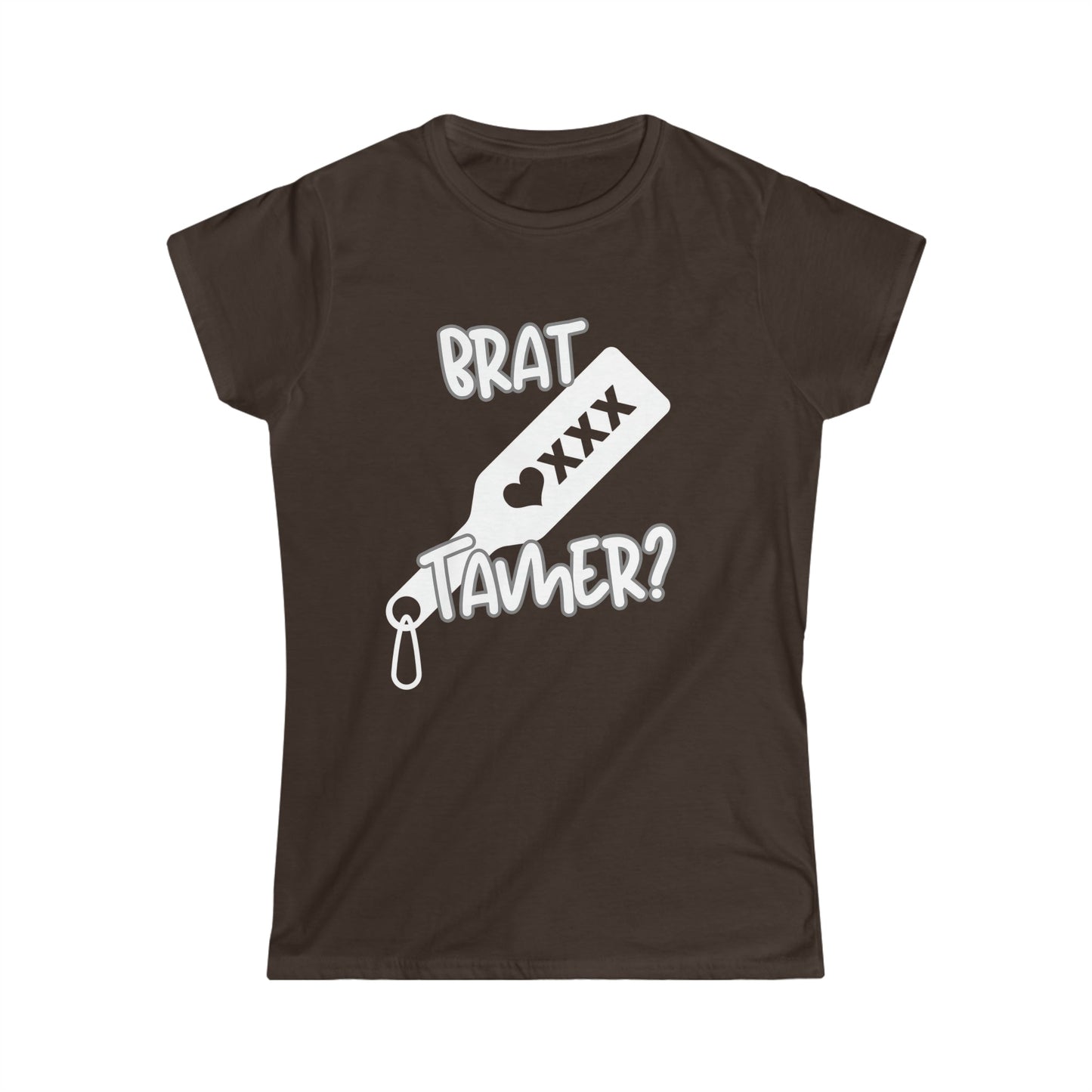 Brat Tamer, Brat Challenge, Bratty Shirt, Dom, Sub, Trendy, Comfortable shirt, Women's Softstyle Tee - Mighty Lifestyle