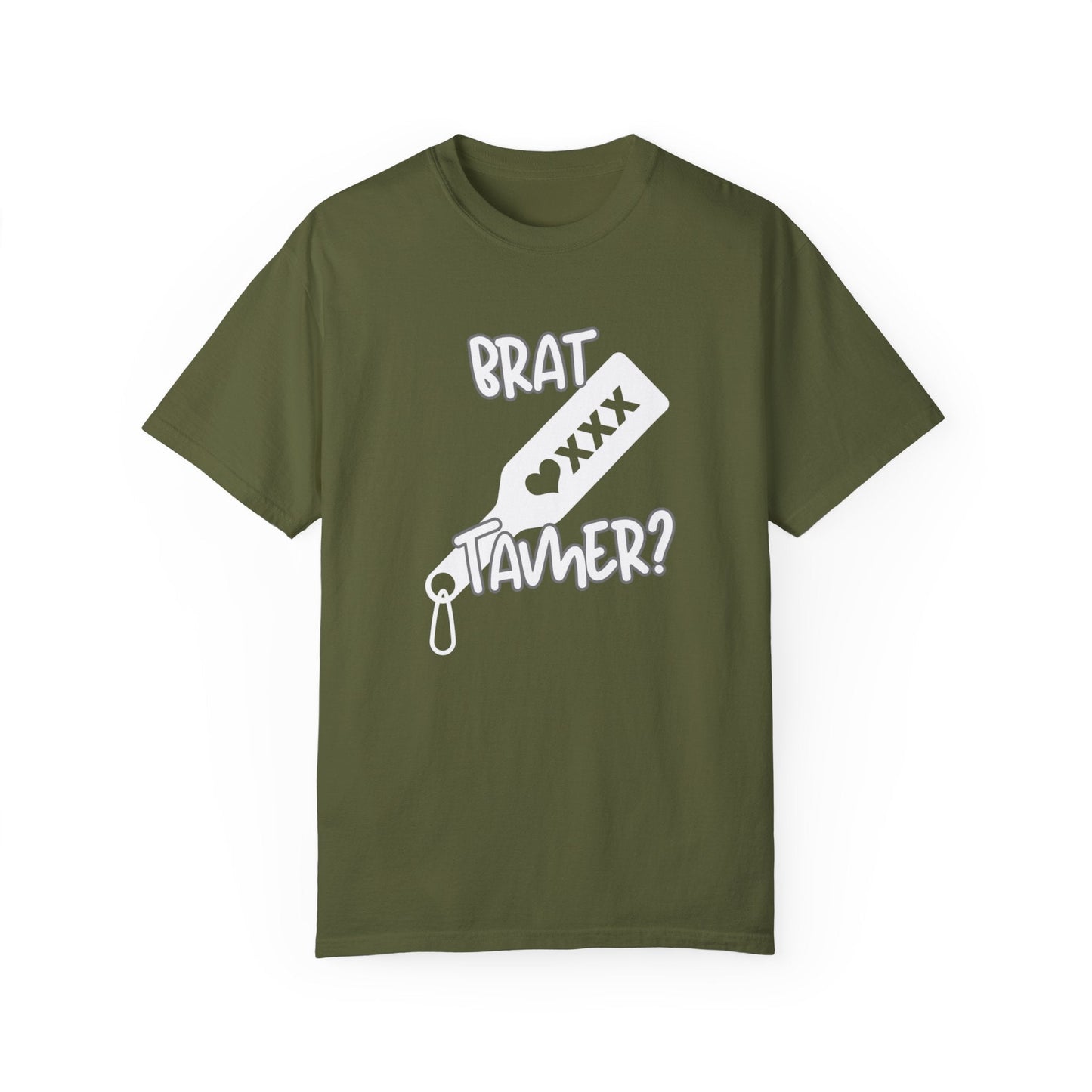 Brat Tamer, Sub_Dom, Shirt, Tee, Bratty, Unisex Garment - Dyed T-shirt - Mighty Lifestyle