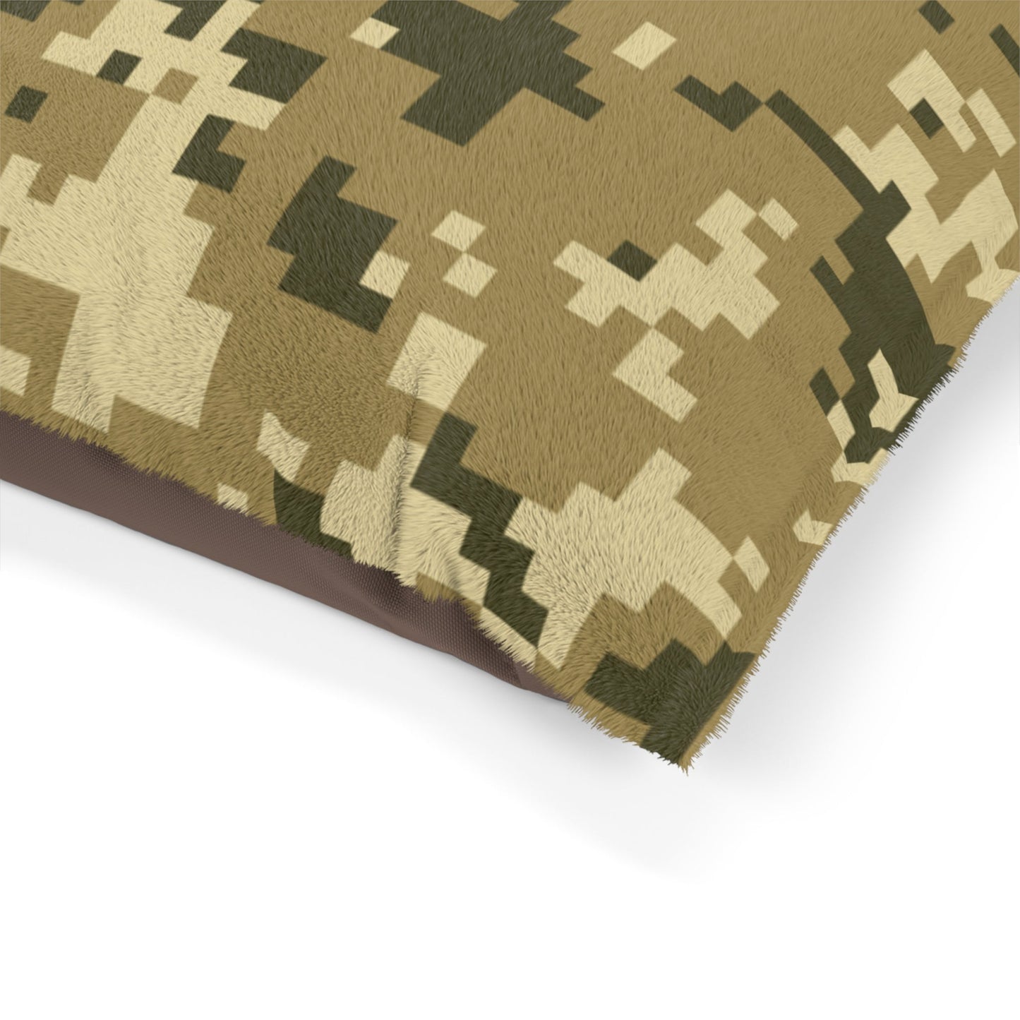 Brown Camo, Camouflage, Minecraft Pet Bed | Dog Bed | Cat Bed - Mighty Lifestyle