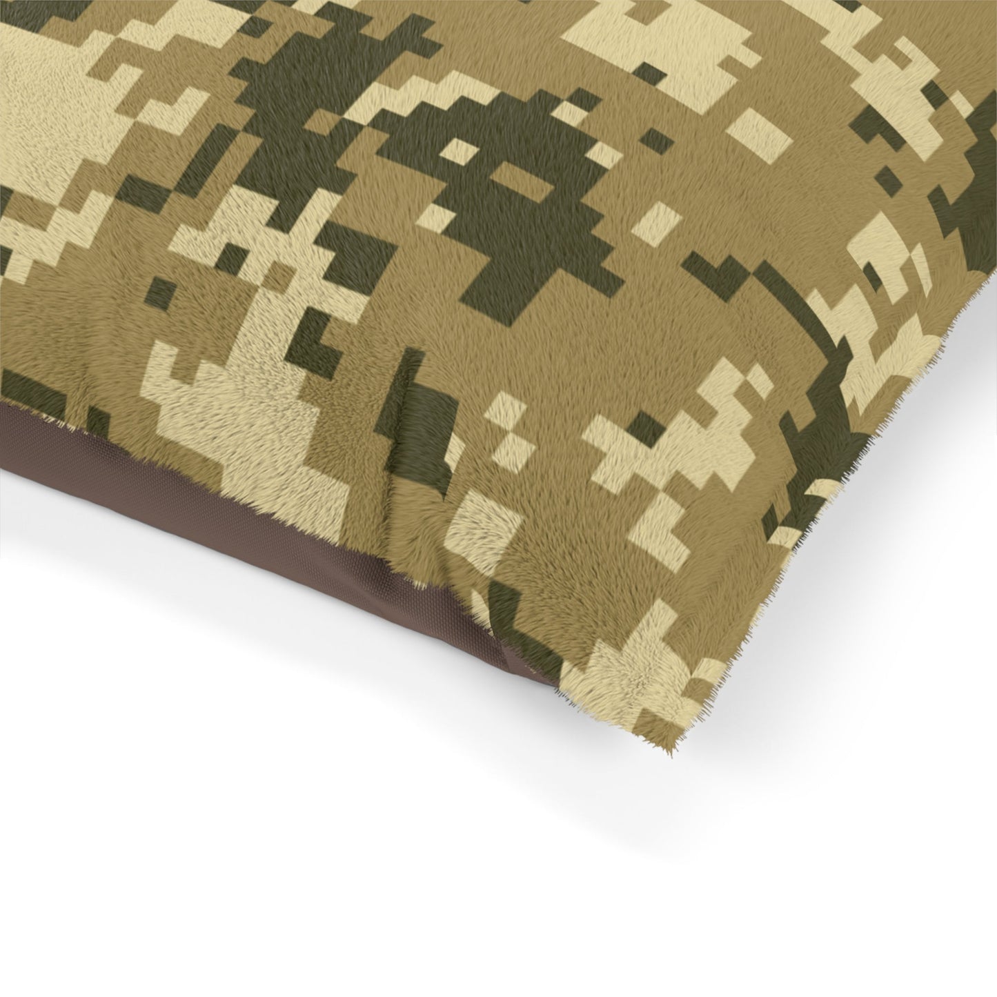 Brown Camo, Camouflage, Minecraft Pet Bed | Dog Bed | Cat Bed - Mighty Lifestyle