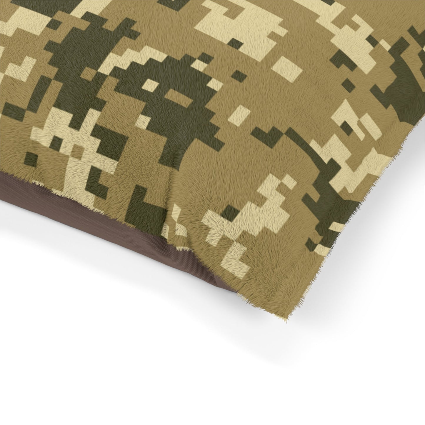 Brown Camo, Camouflage, Minecraft Pet Bed | Dog Bed | Cat Bed - Mighty Lifestyle