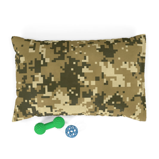 Brown Camo, Camouflage, Minecraft Pet Bed | Dog Bed | Cat Bed - Mighty Lifestyle