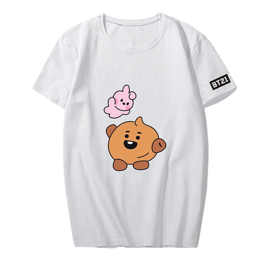 Bulletproof Youth League | Easter Shirt | Q Version Cartoon Animation Around Short - Sleeved T-Shirt Men And Women Tops Summer Clothes - Mighty Lifestyle