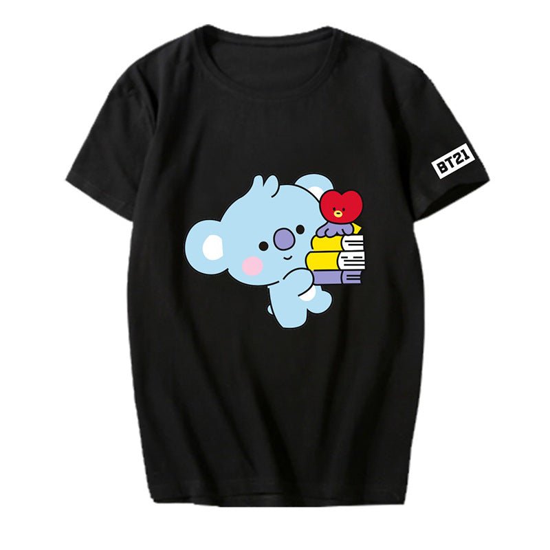 Bulletproof Youth League | Easter Shirt | Q Version Cartoon Animation Around Short - Sleeved T-Shirt Men And Women Tops Summer Clothes - Mighty Lifestyle