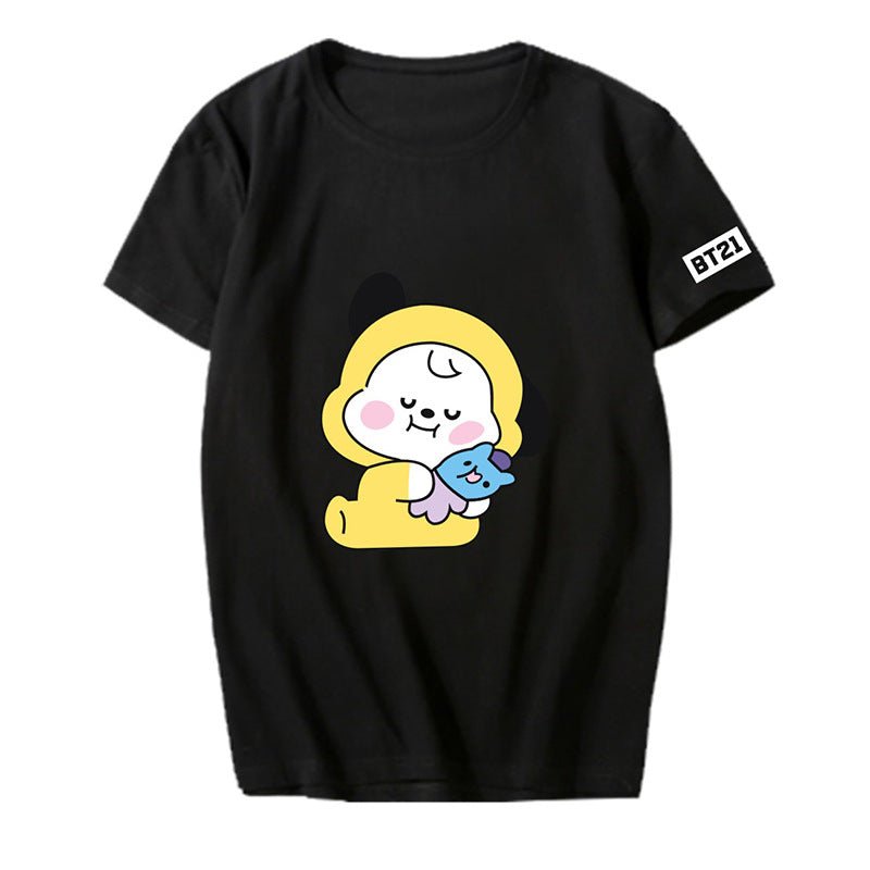 Bulletproof Youth League | Easter Shirt | Q Version Cartoon Animation Around Short - Sleeved T-Shirt Men And Women Tops Summer Clothes - Mighty Lifestyle