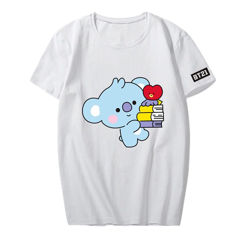 Bulletproof Youth League | Easter Shirt | Q Version Cartoon Animation Around Short - Sleeved T-Shirt Men And Women Tops Summer Clothes - Mighty Lifestyle
